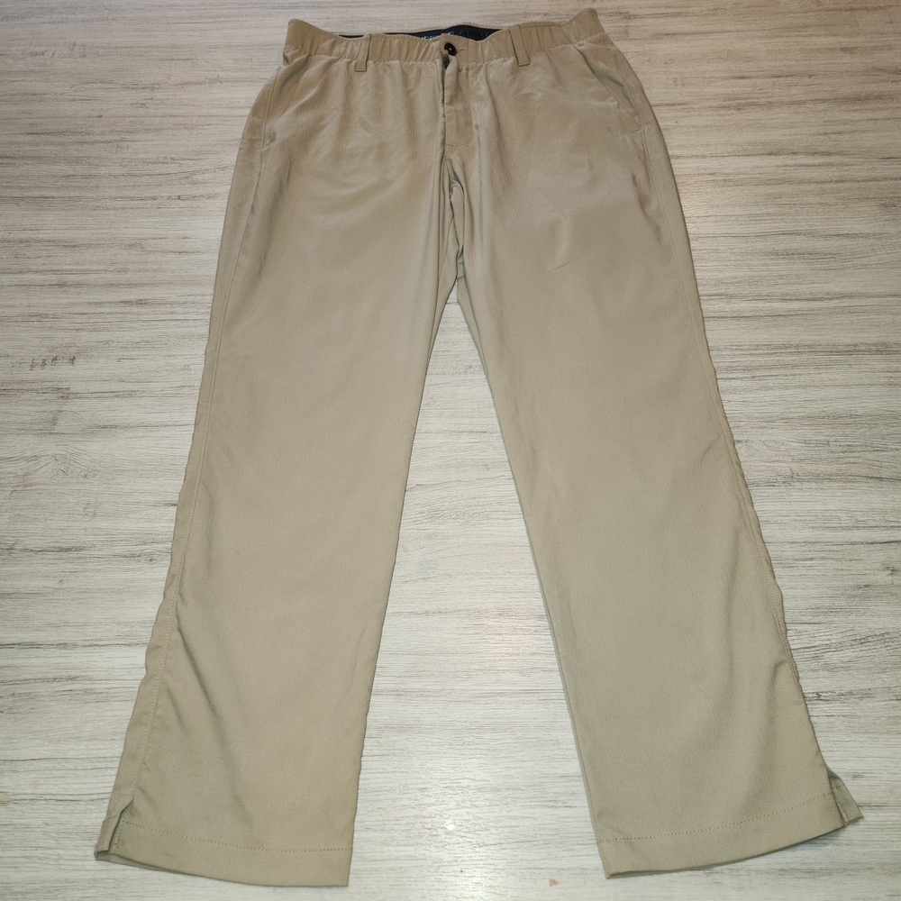 Under Armour Golf Pants Men's Tan Size 36x30 B3